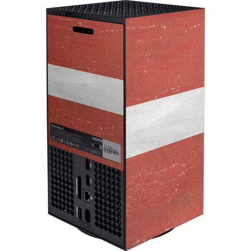 Latvia Flag Distressed Xbox Series X Bundle Skin